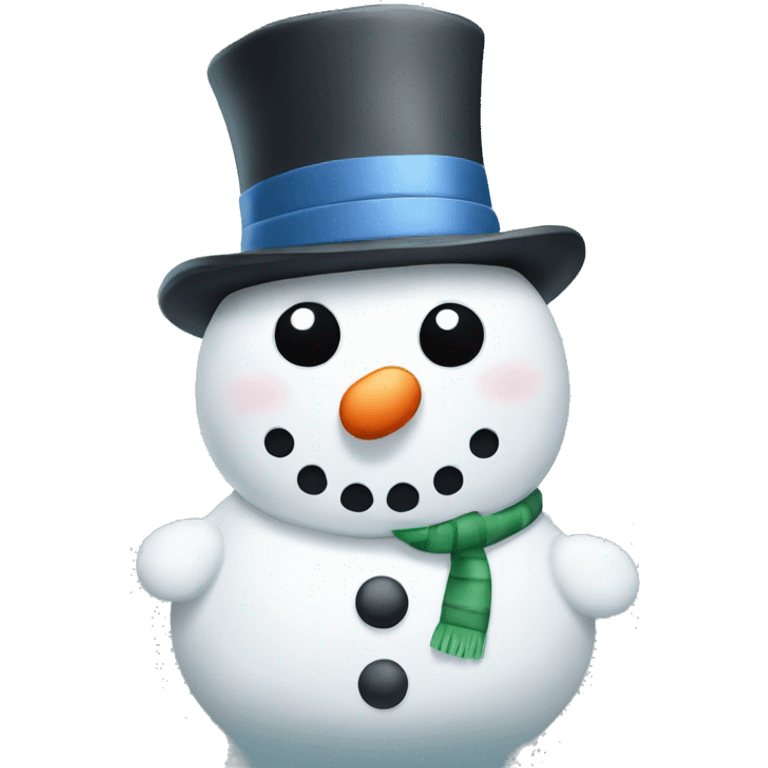 christmas snowman emoji