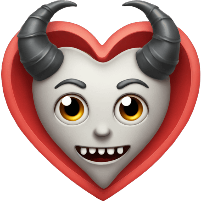 Heart with evil horns  emoji