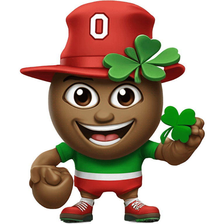 Brutus buckeye punching leprechaun  emoji