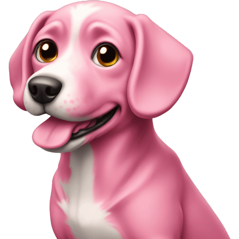 pink dog emoji