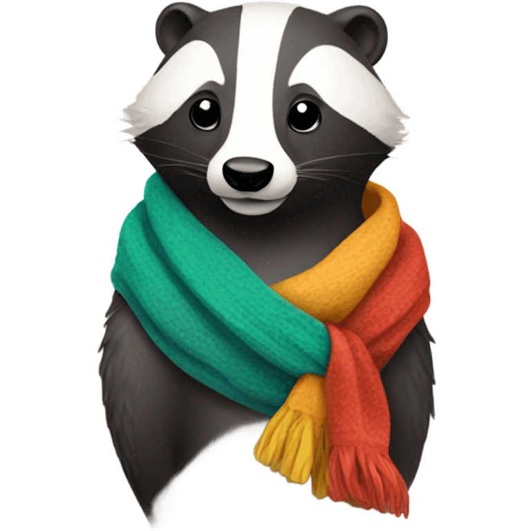 badger with scarf emoji