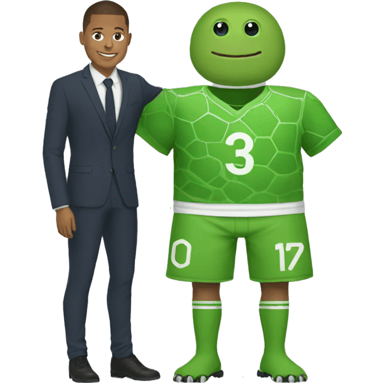 mbappé with turttle  emoji