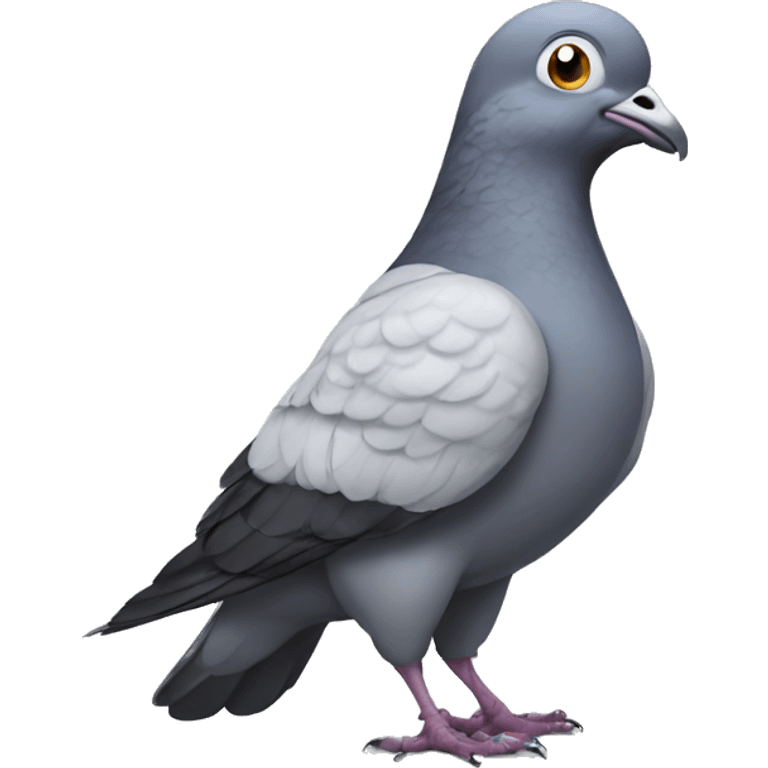 Pigeon with big muscles emoji