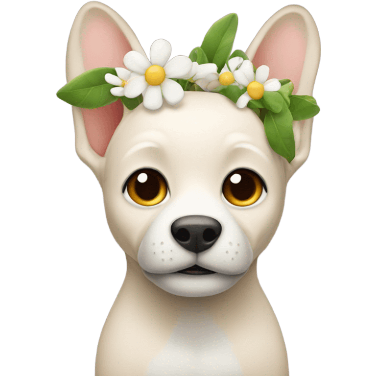 emoji with flower in ear  emoji