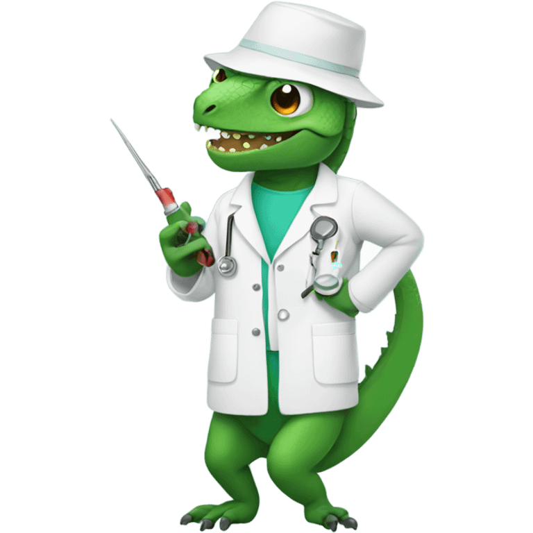 Lizard surgeon  emoji