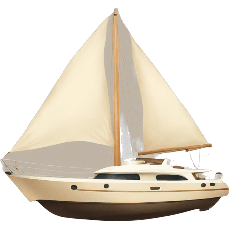 Beige aesthetic Yacht  emoji