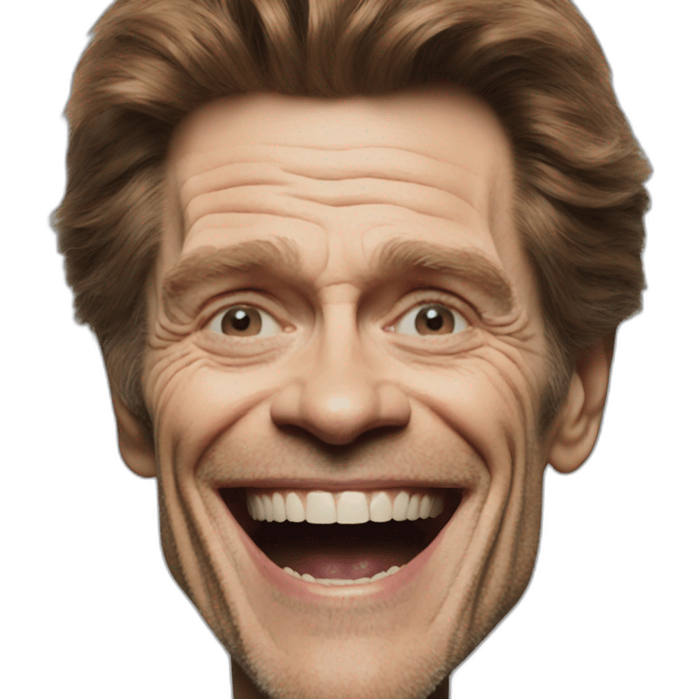 laughing willem dafoe emoji