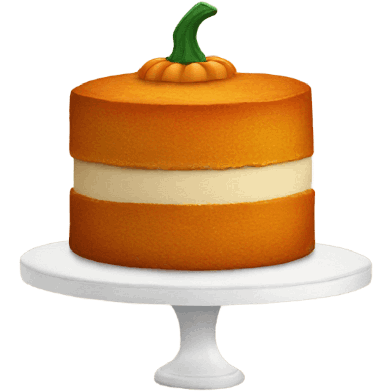 Pumpkin cake emoji