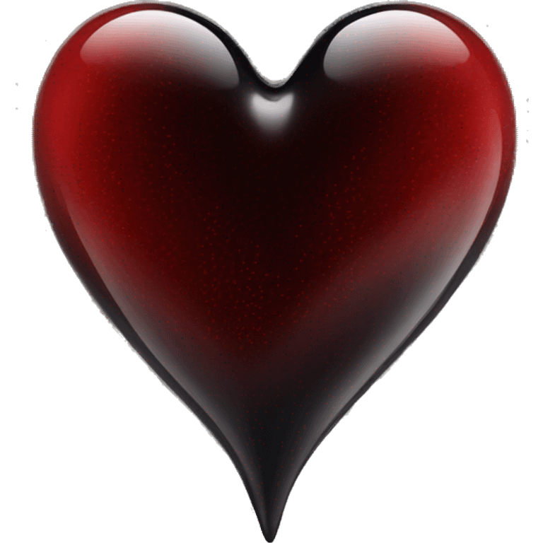 red black glass heart emoji