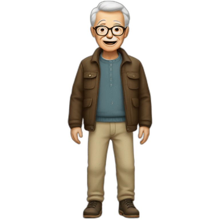 grandfather in trousers emoji