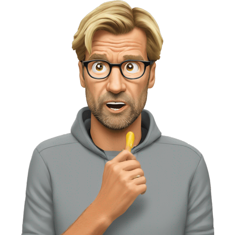 Jurgen Klopp biting nails emoji