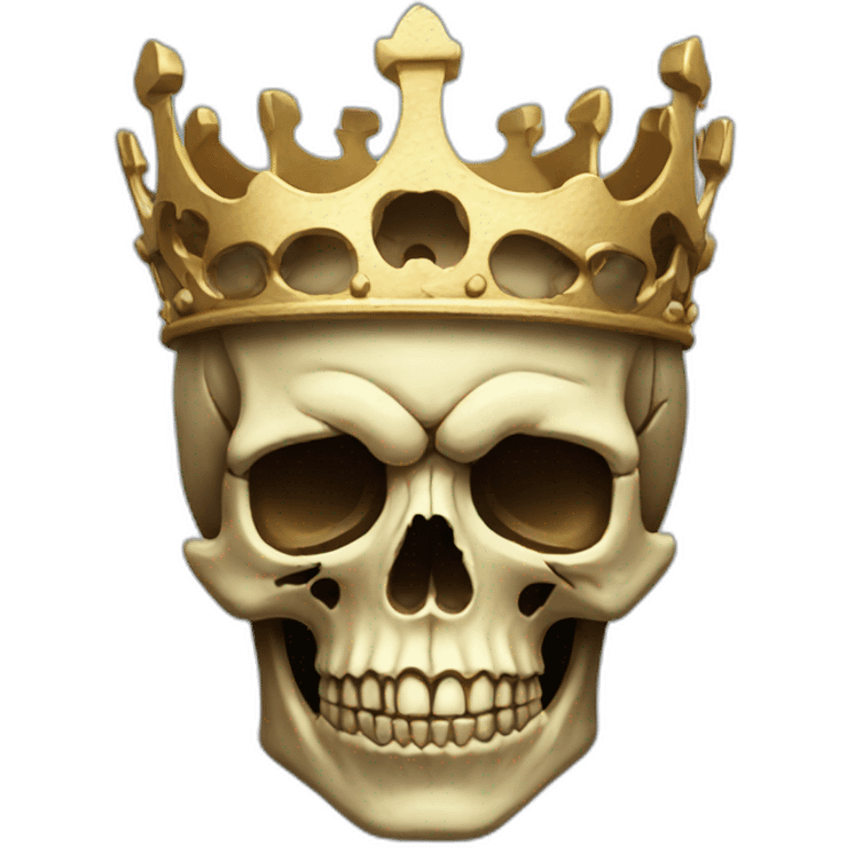 Skull crown emoji