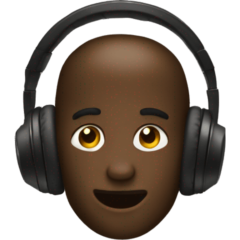 Dark brown Headphones emoji