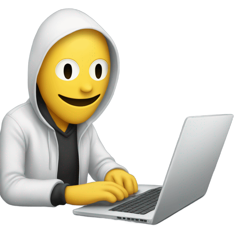 anonymous with laptop emoji