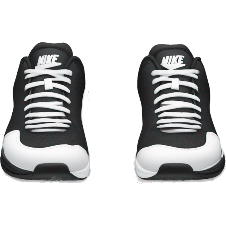 Black and white gym sneakers nike emoji