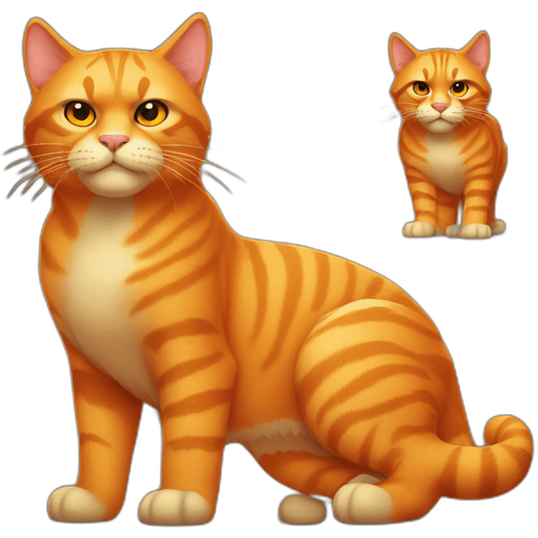 big badass orange cat emoji