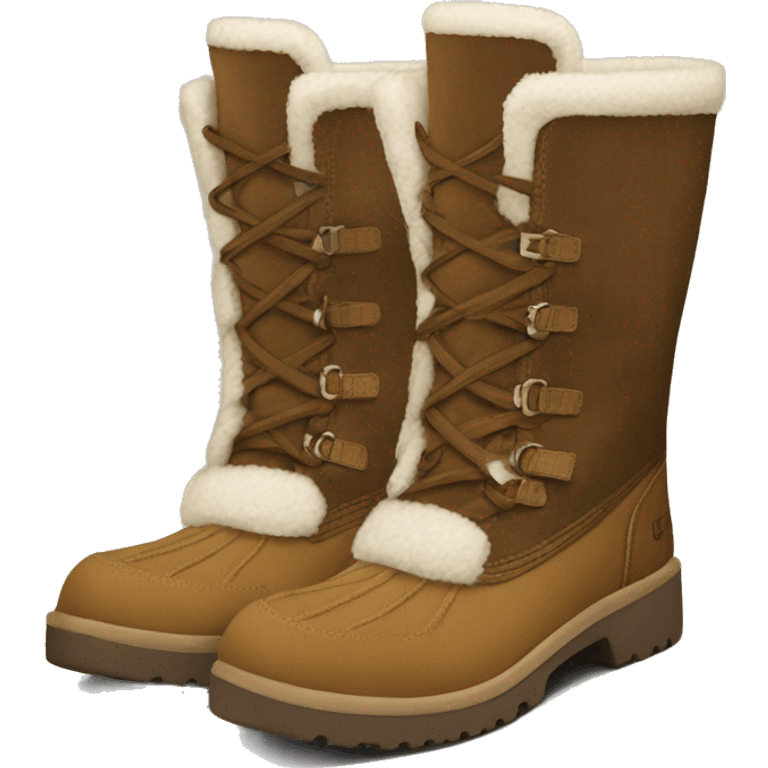 UGG Sherpa corduroy boots emoji