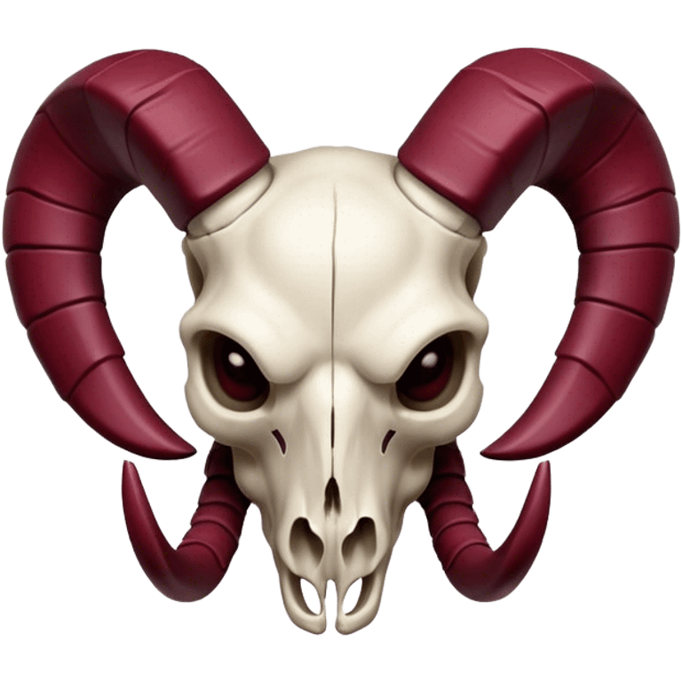 Ram skull Burgundy emoji