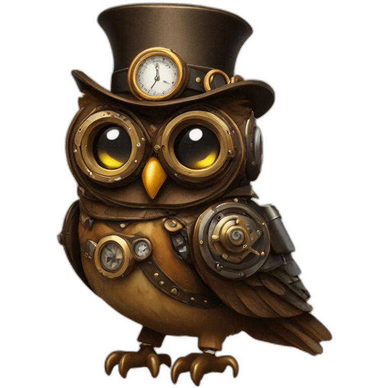 steampunk-owl emoji