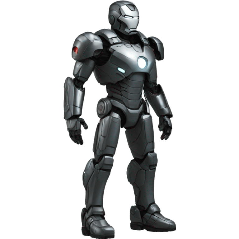 war machine full-body in ironman emoji