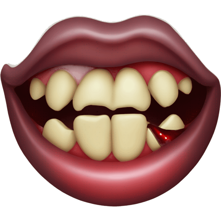 Vampire bite  emoji