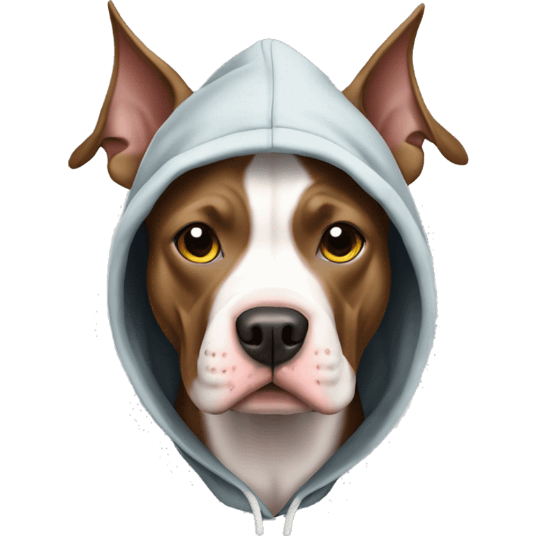 Pit bulls with hoodie  emoji