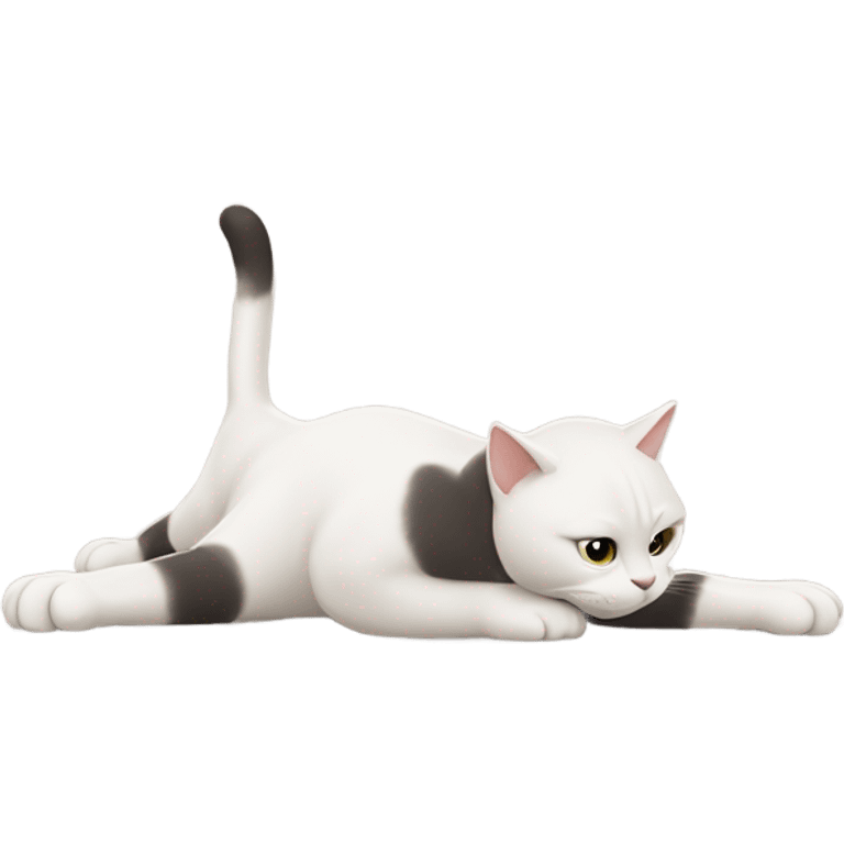 Cat doing pushups emoji