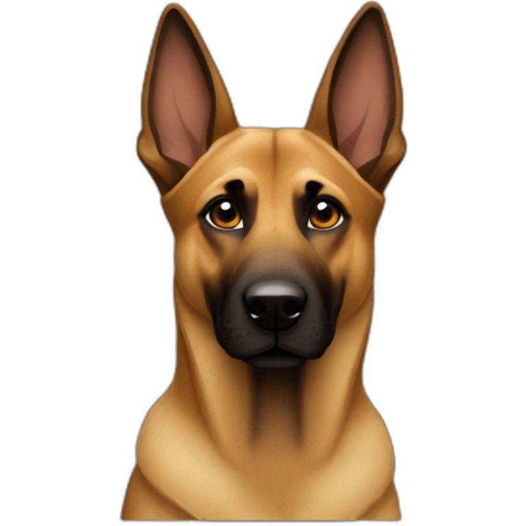 Malinois de face emoji