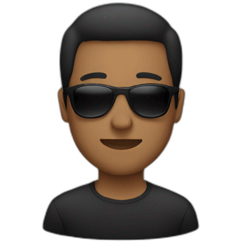 man, black sunglasses emoji