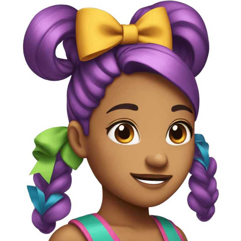 Girl with bows emoji