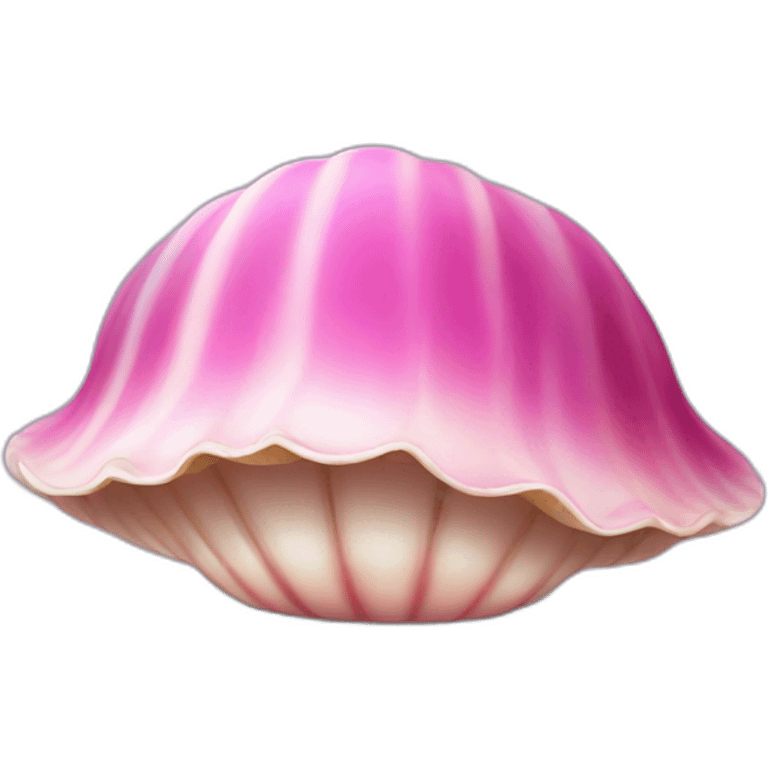 Pink clam emoji