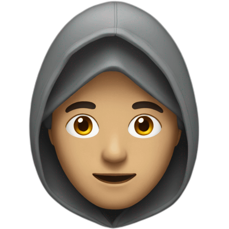 man with hood on emoji