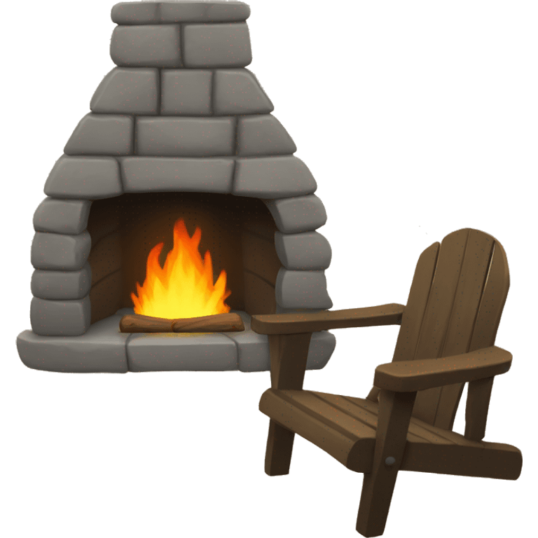 camp fireplace emoji