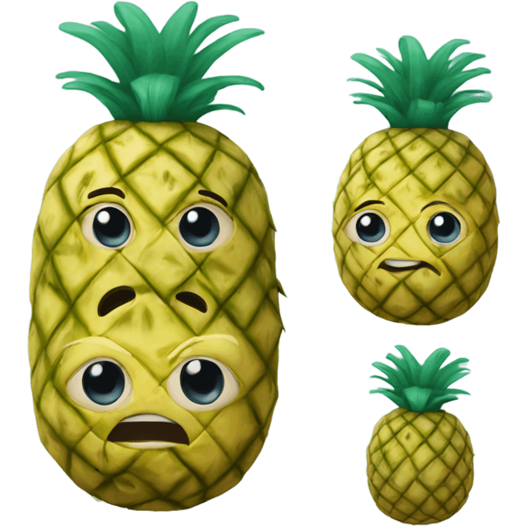 Who lives in a pineapple under the sea emoji