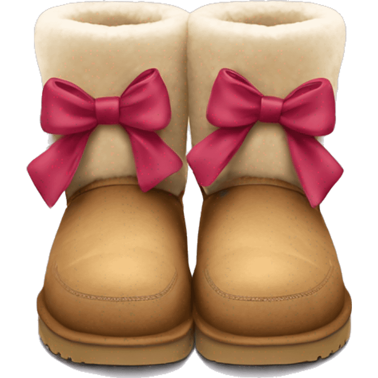 Ugg buts with bows emoji