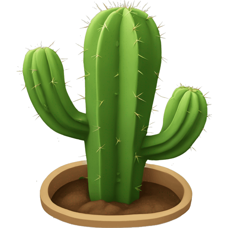 Cactus avec une tête de mort emoji