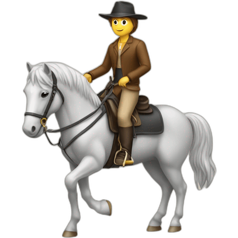 Humain sur cheval emoji