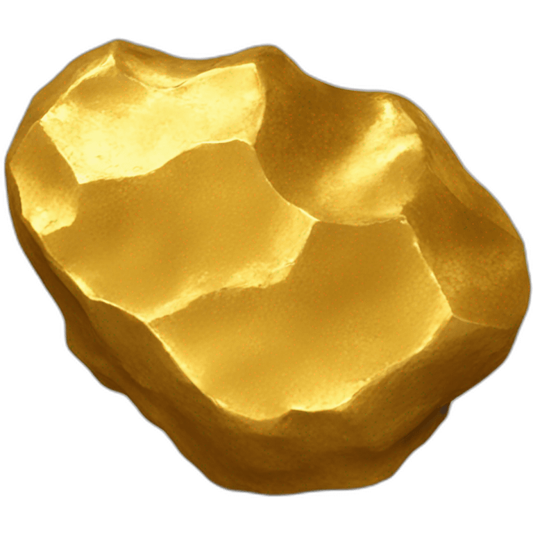 a gold nugget emoji