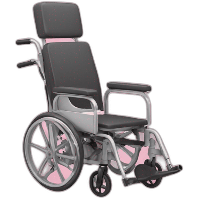 wheel chair pink background emoji