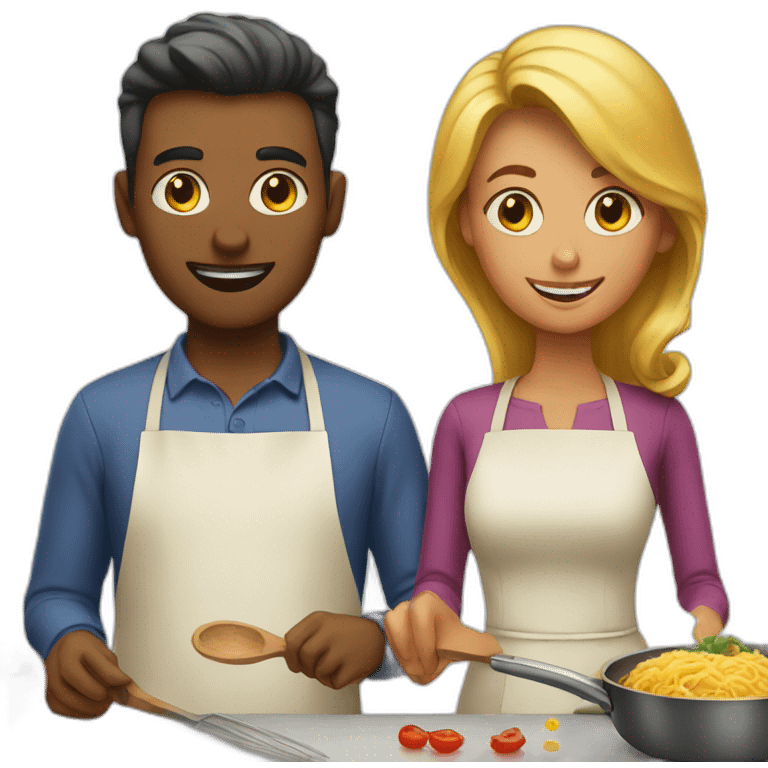 Two people Cooking emoji