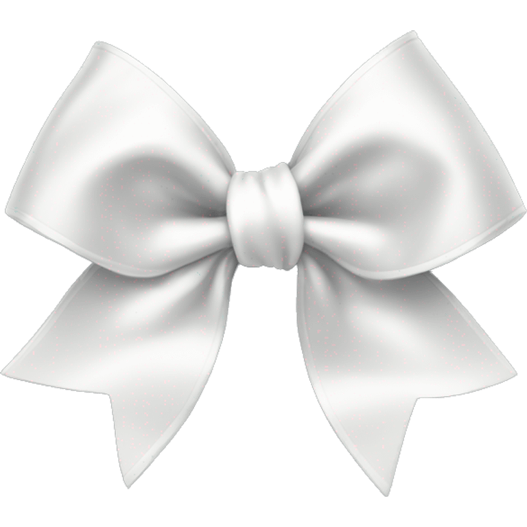 white satin bow emoji