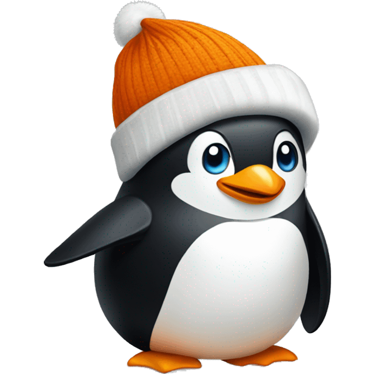 penguin with russain hat emoji