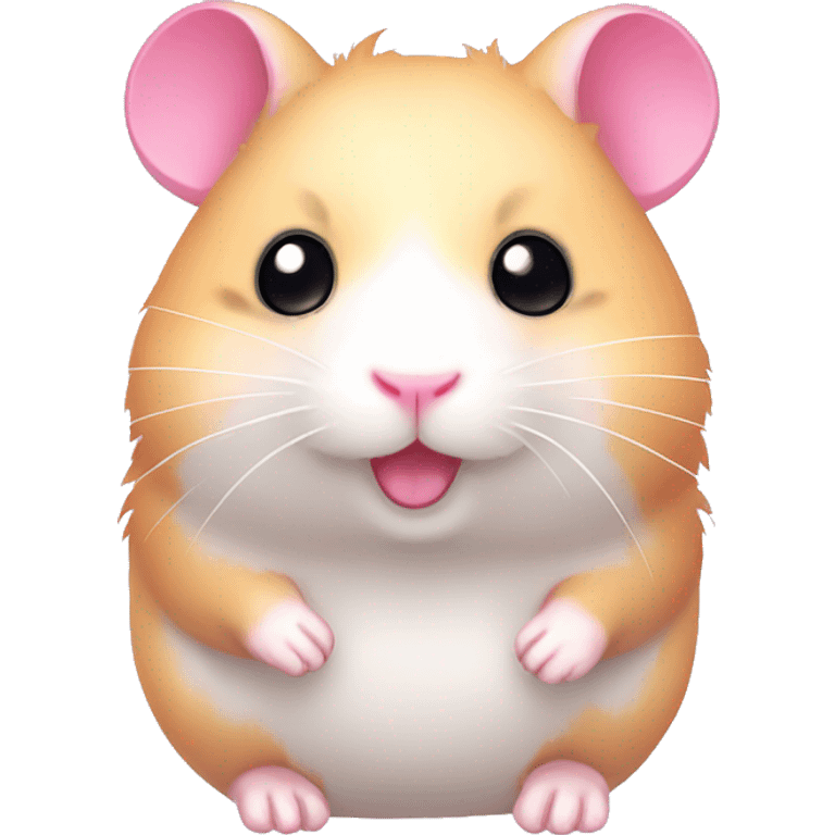 pink cute kawaii hamster emoji