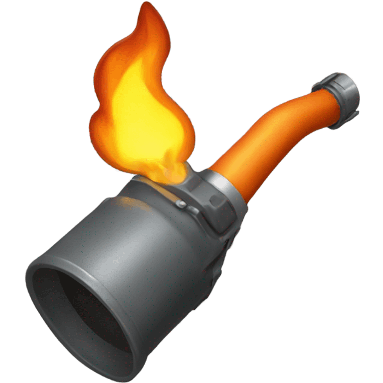 flame thrower  top view emoji