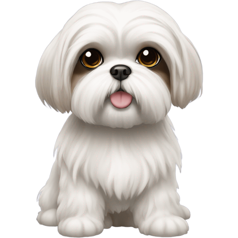 White female shih tzu emoji