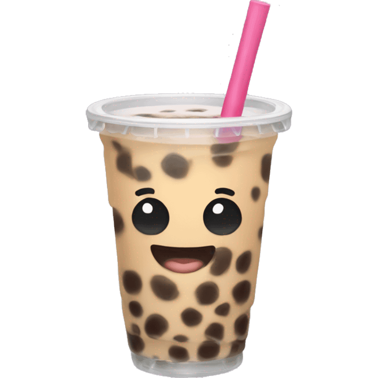 Boba tea with pants on emoji