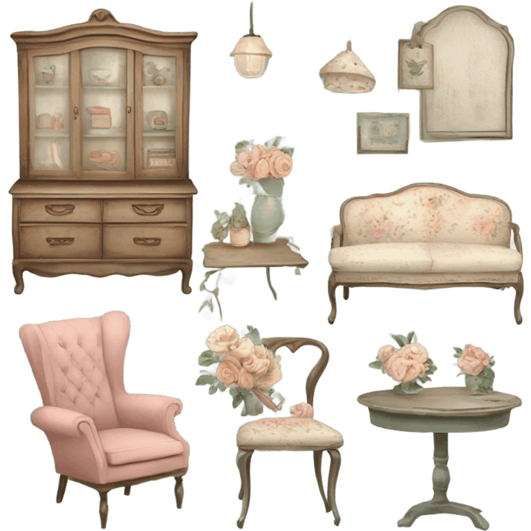 Shabby chic emoji