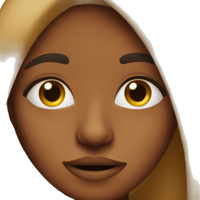 Brown skinned Girl-covering-nose-bad-smell- emoji