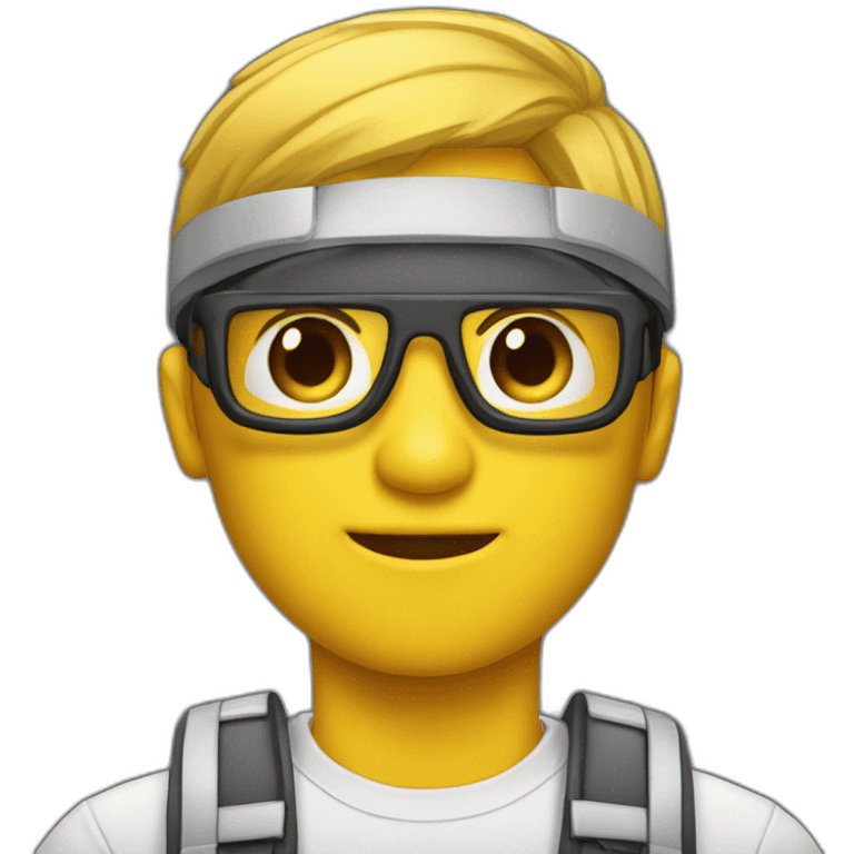 A man with coding skills. Member of the crew named "La brigade des stups" emoji