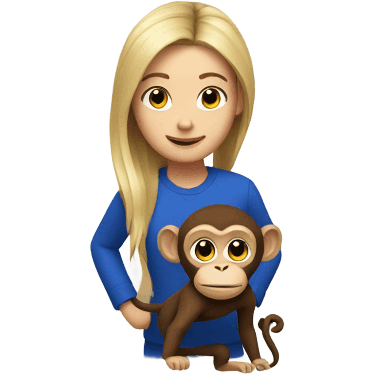 Chelsea with a monkey emoji